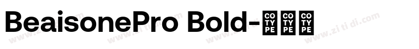 BeaisonePro Bold字体转换